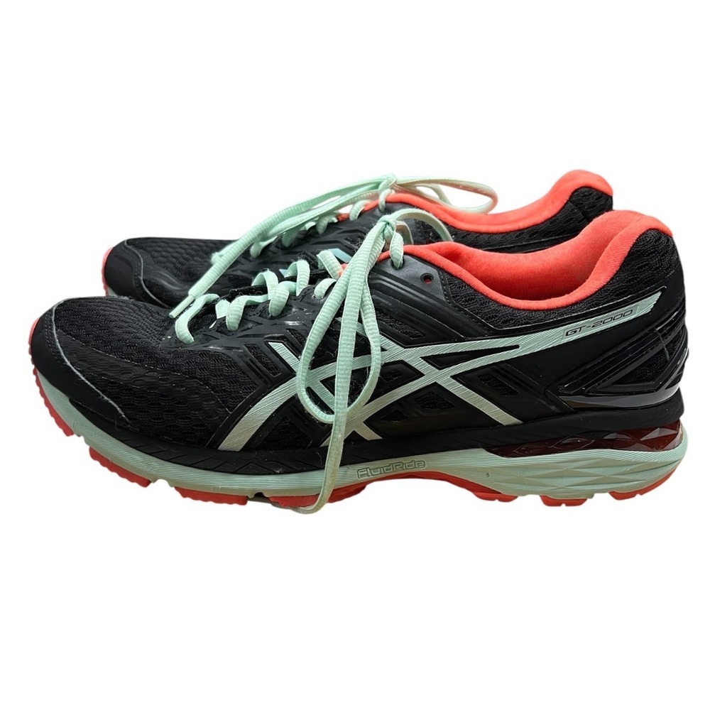 Asics GT-2000 5 Women's Running Shoes Black Coral Mint T757N - Size 11.5